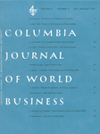 Go to journal home page - The Columbia Journal of World Business